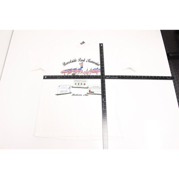 Vintage Brookside Park Memorial to Veterans T Shirt Large - Picture 5 of 7